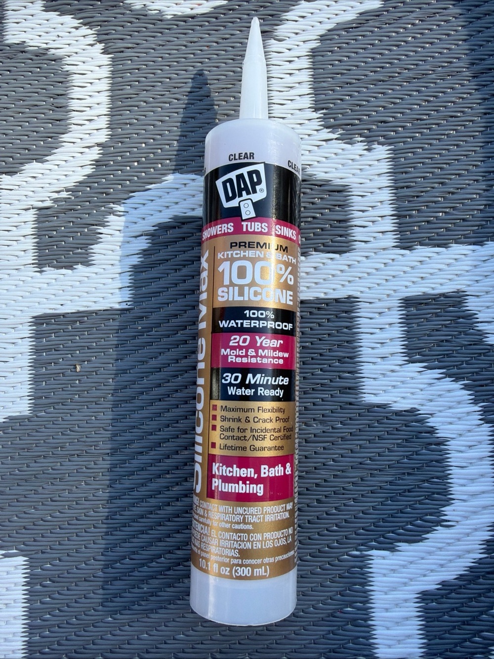 100% Clear Silicone Sealant for Kitchen & Bath